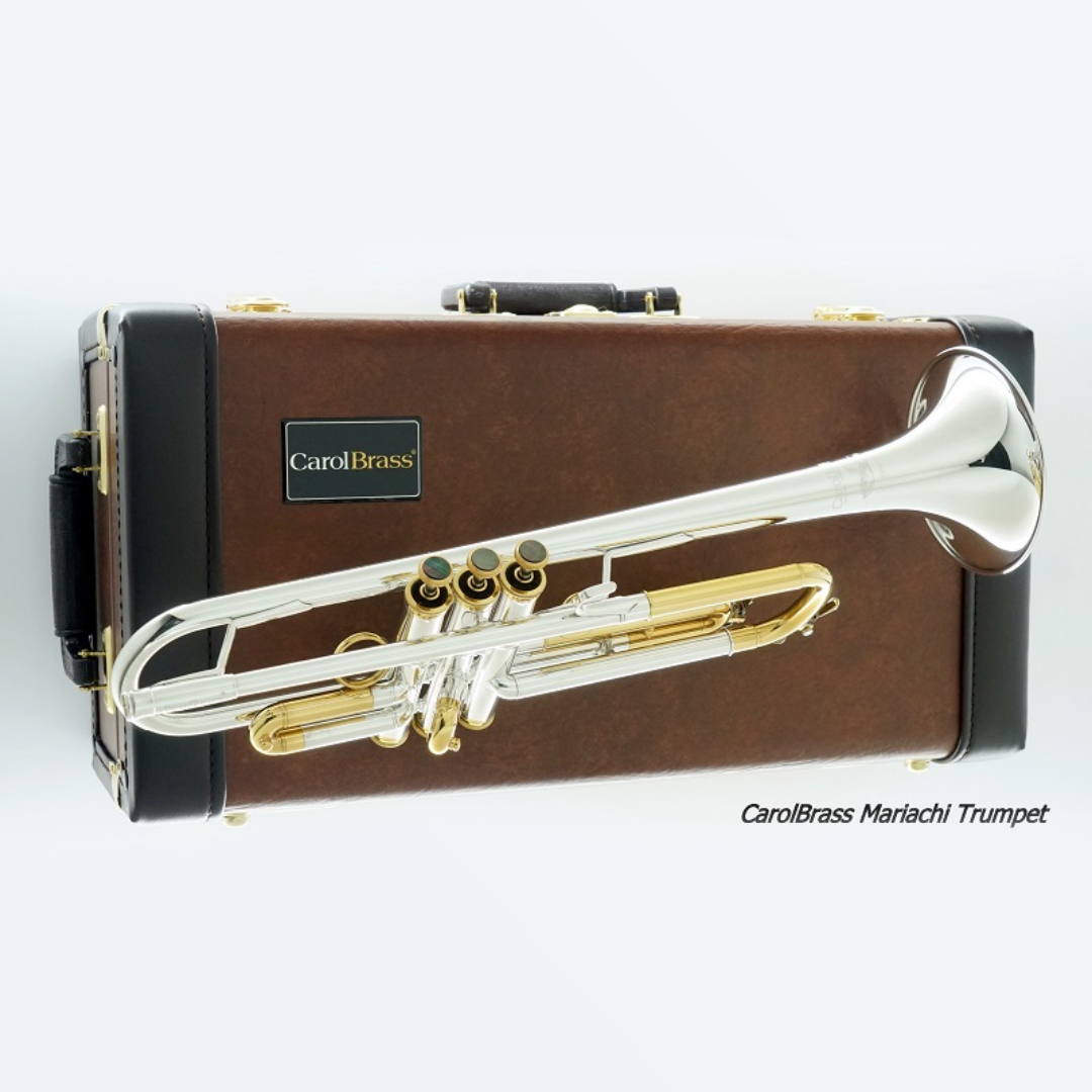 Carol Brass Mariachi Trumpet CTR-5000L-GST-Bb-SRL - Image 5