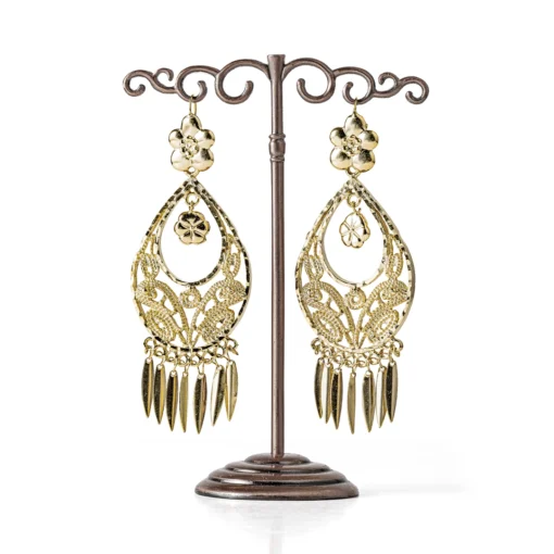 Large Gold Finished Earring